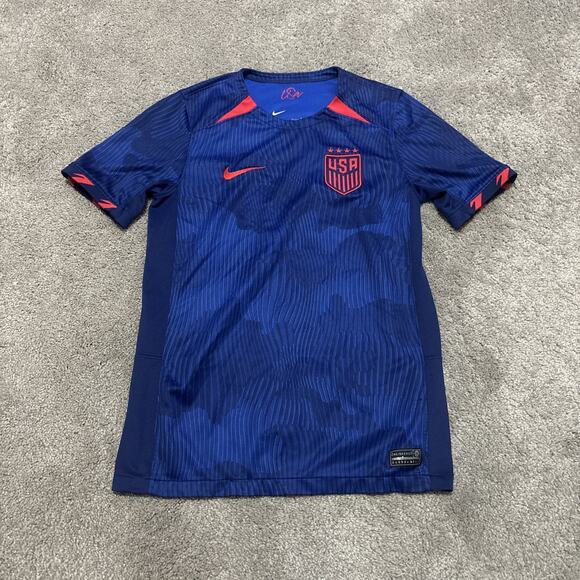 Nike 2023/24 USWNT USA Blue Away Soccer Jersey Kit Youth L Kid - Picture 1 of 5